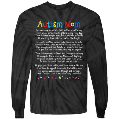 Autism Be Kind Autism Awareness For Autism Mom Tie-Dye Long Sleeve Shirt