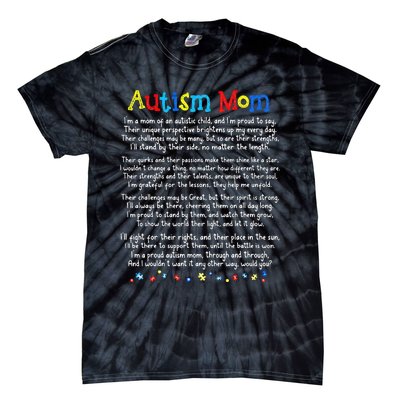 Autism Be Kind Autism Awareness For Autism Mom Tie-Dye T-Shirt