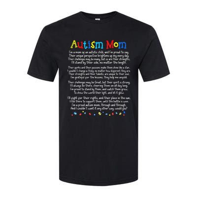 Autism Be Kind Autism Awareness For Autism Mom Softstyle CVC T-Shirt