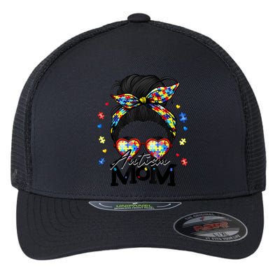 Autism Be Kind Autism Awareness For Autism Mom Flexfit Unipanel Trucker Cap