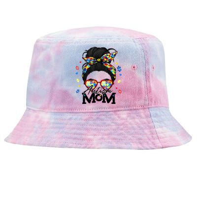 Autism Be Kind Autism Awareness For Autism Mom Tie-Dyed Bucket Hat