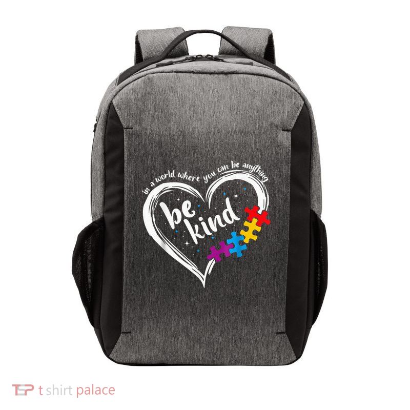 Autism Be Kind Blue Be Kind Autism Awareness Vector Backpack