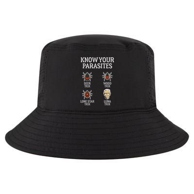 Anti Biden Know Your Parasites Lunatic Impeach Joe Biden Cool Comfort Performance Bucket Hat