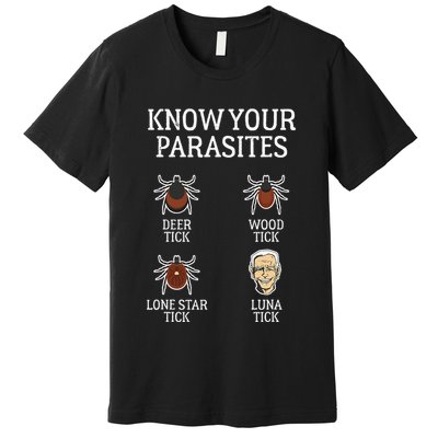 Anti Biden Know Your Parasites Lunatic Impeach Joe Biden Premium T-Shirt