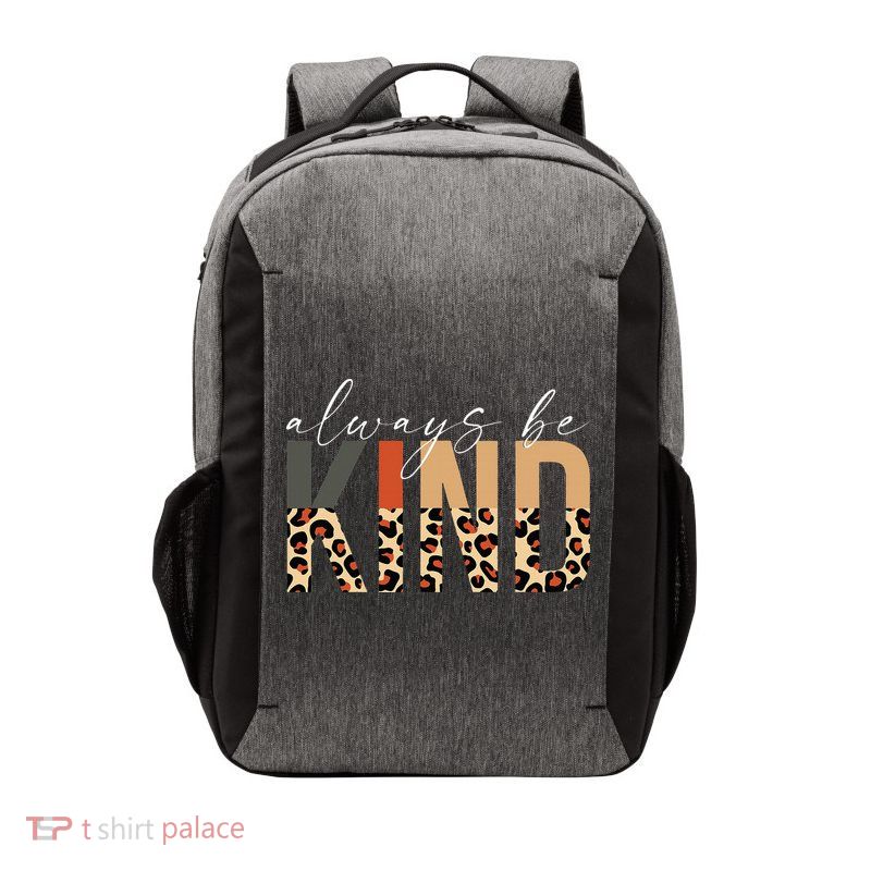 Always Be Kind Leopard Positive Kindness People Quote Vector Backpack