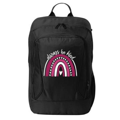 Always Be Kind Inspirational Rainbow City Backpack