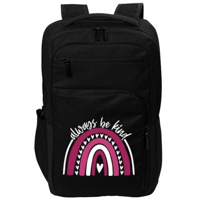 Always Be Kind Inspirational Rainbow Impact Tech Backpack