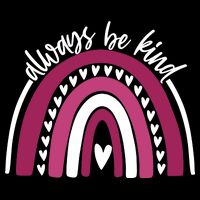 Always Be Kind Inspirational Rainbow 7-Panel Snapback Hat