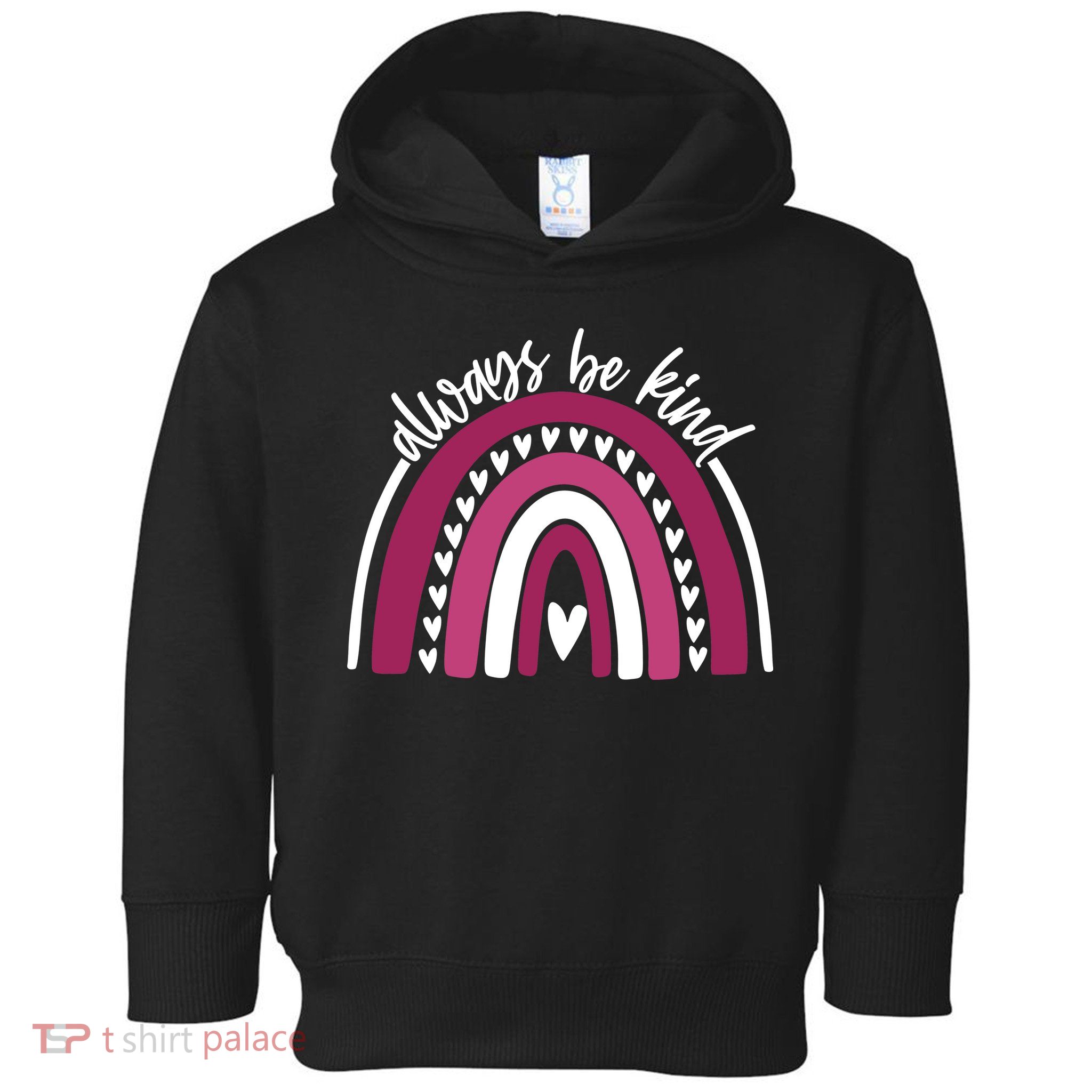 Always Be Kind Inspirational Rainbow Toddler Hoodie