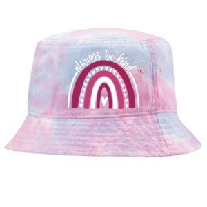 Always Be Kind Inspirational Rainbow Tie-Dyed Bucket Hat