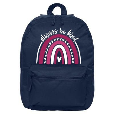 Always Be Kind Inspirational Rainbow 16 in Basic Backpack