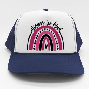 Always Be Kind Inspirational Rainbow Trucker Hat