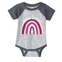 Always Be Kind Inspirational Rainbow Infant Baby Jersey Bodysuit