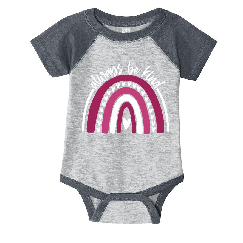 Always Be Kind Inspirational Rainbow Infant Baby Jersey Bodysuit