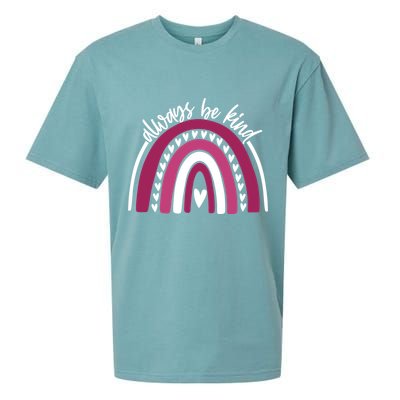 Always Be Kind Inspirational Rainbow Sueded Cloud Jersey T-Shirt