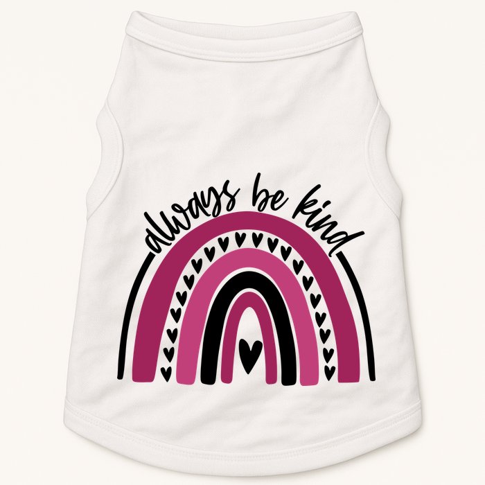 Always Be Kind Inspirational Rainbow Doggie Tank