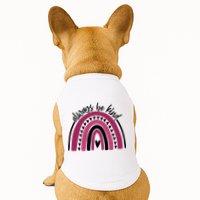 Always Be Kind Inspirational Rainbow Doggie Tank