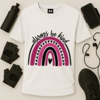 Always Be Kind Inspirational Rainbow Performance Shirt