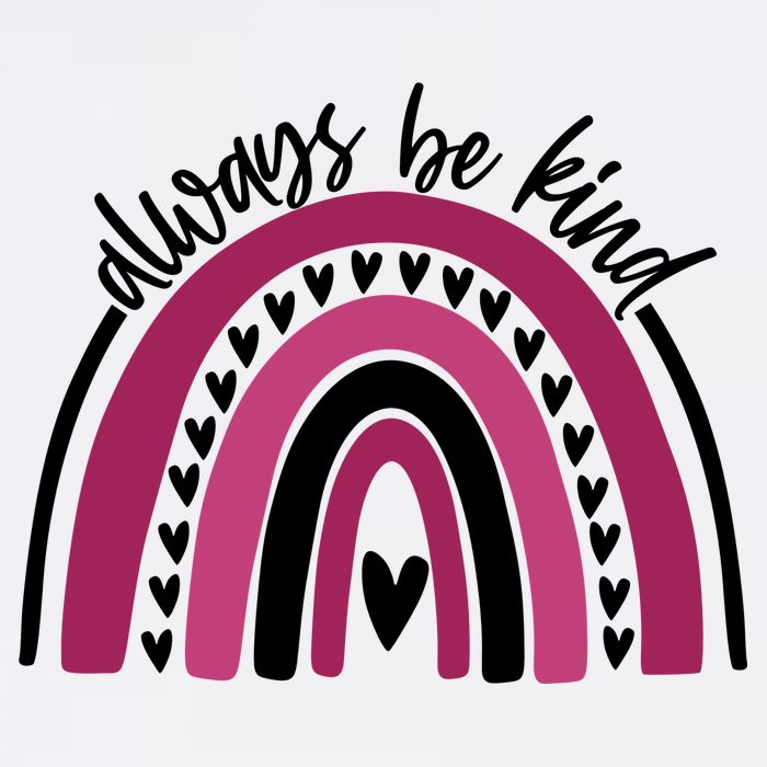 Always Be Kind Inspirational Rainbow Hoodie