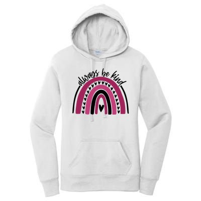 Always Be Kind Inspirational Rainbow Women's Pullover Hoodie