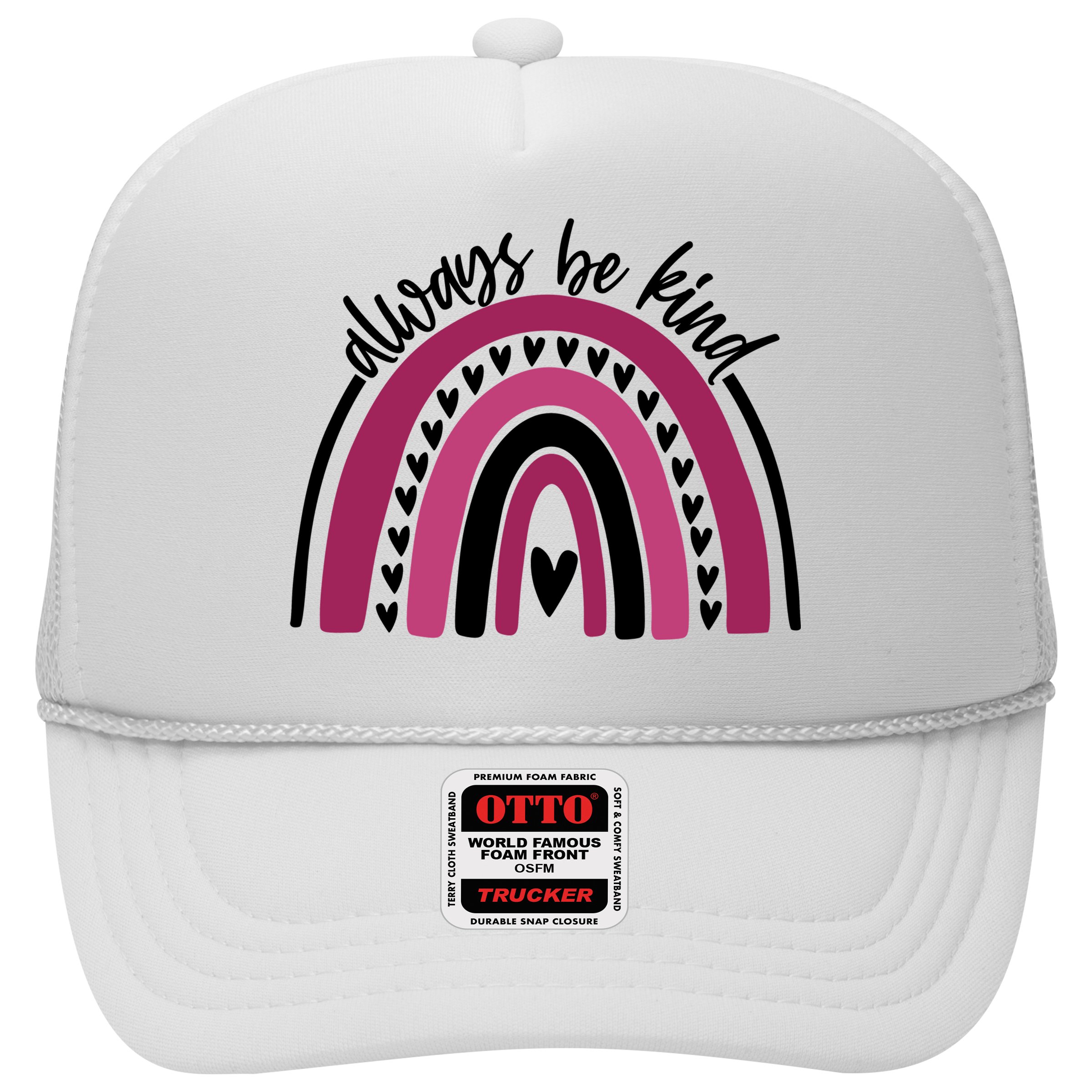 Always Be Kind Inspirational Rainbow Hat