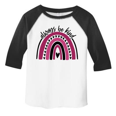 Always Be Kind Inspirational Rainbow Toddler Fine Jersey T-Shirt