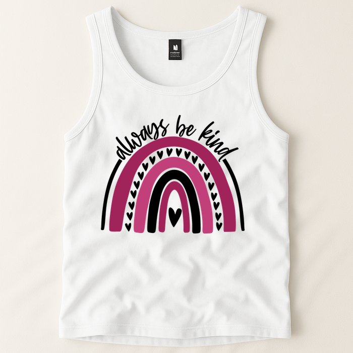 Always Be Kind Inspirational Rainbow Tank Top
