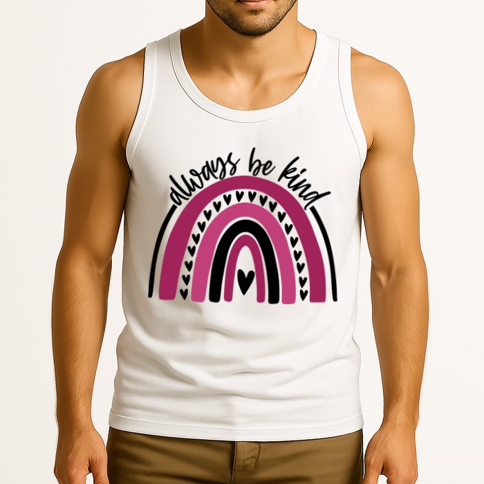 Always Be Kind Inspirational Rainbow Tank Top