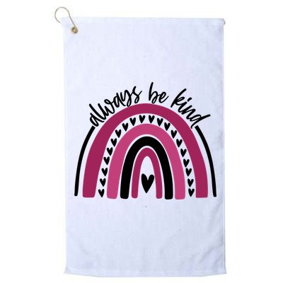 Always Be Kind Inspirational Rainbow Golf Towel