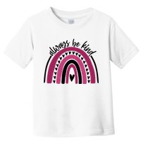 Always Be Kind Inspirational Rainbow Toddler T-Shirt