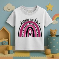 Always Be Kind Inspirational Rainbow Toddler T-Shirt