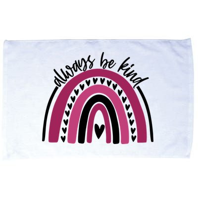 Always Be Kind Inspirational Rainbow Microfiber Hand Towel