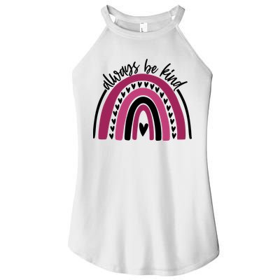 Always Be Kind Inspirational Rainbow Women's Perfect Tri Rocker Tank