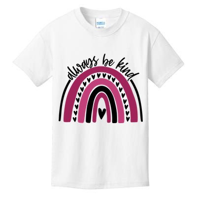 Always Be Kind Inspirational Rainbow Kids T-Shirt