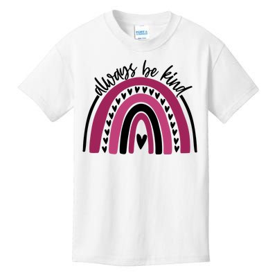 Always Be Kind Inspirational Rainbow Kids T-Shirt