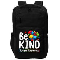 Autism Be Kind Be Kind Autism Awareness Impact Tech Backpack