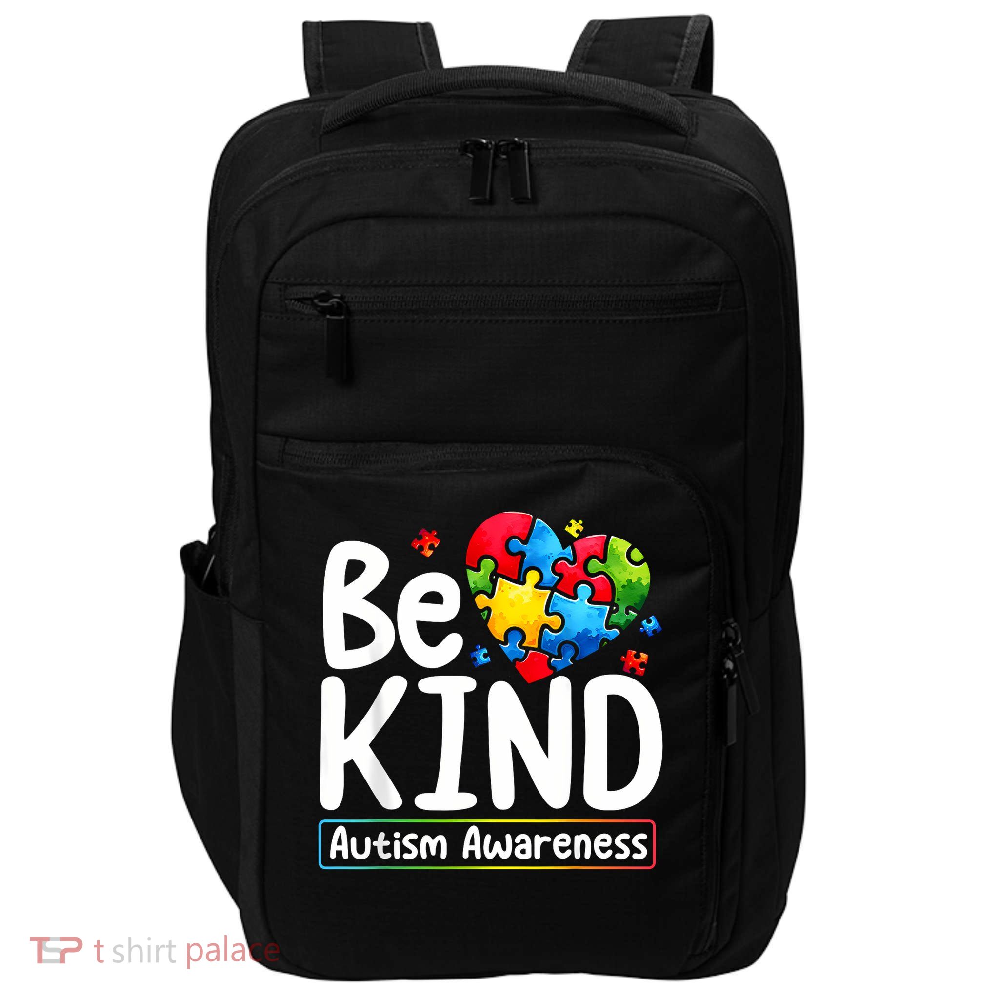 Autism Be Kind Be Kind Autism Awareness Impact Tech Backpack