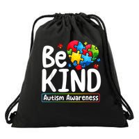 Autism Be Kind Be Kind Autism Awareness Drawstring Bag
