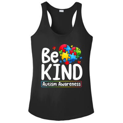 Autism Be Kind Be Kind Autism Awareness Ladies PosiCharge Competitor Racerback Tank