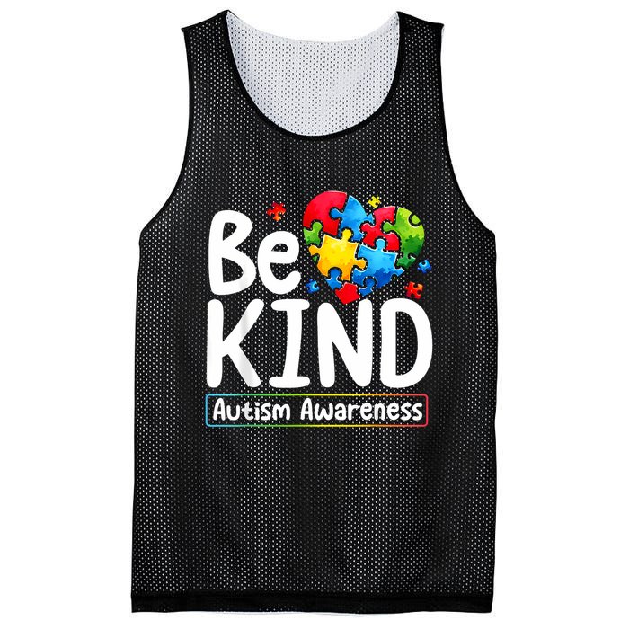 Autism Be Kind Be Kind Autism Awareness Mesh Reversible Basketball Jersey Tank