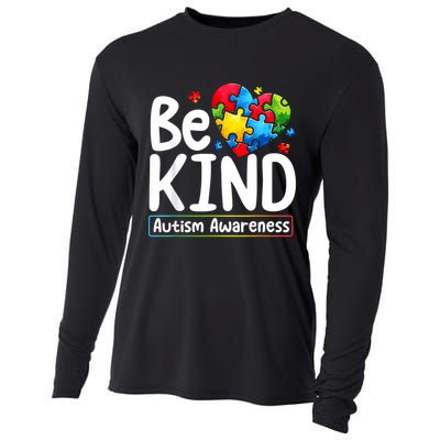 Autism Be Kind Be Kind Autism Awareness Cooling Performance Long Sleeve Crew
