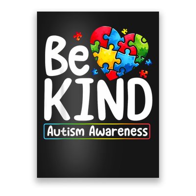 Autism Be Kind Be Kind Autism Awareness Poster