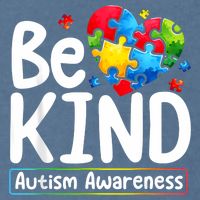 Autism Be Kind Be Kind Autism Awareness Garment-Dyed Sweatshirt