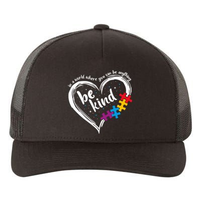 Autism Be Kind Blue Be Kind Autism Awareness Yupoong Adult 5-Panel Trucker Hat