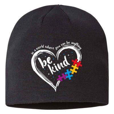 Autism Be Kind Blue Be Kind Autism Awareness Sustainable Beanie