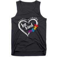 Autism Be Kind Blue Be Kind Autism Awareness Tank Top