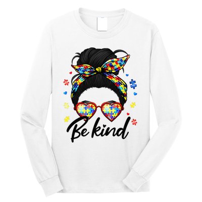 Autism Be Kind Autism Awareness For Autism Mom Long Sleeve Shirt