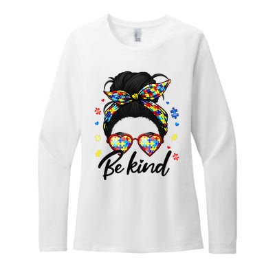 Autism Be Kind Autism Awareness For Autism Mom Womens CVC Long Sleeve Shirt