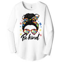 Autism Be Kind Autism Awareness For Autism Mom Women's Perfect Tri Tunic Long Sleeve Shirt