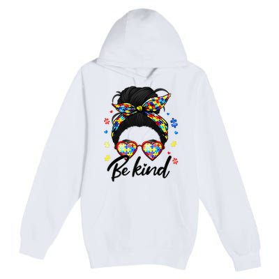 Autism Be Kind Autism Awareness For Autism Mom Premium Pullover Hoodie